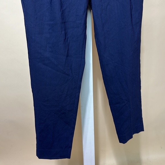 Everlane Blue Trouser Pants Size 4 Pleated waist ankle length - Picture 5 of 11